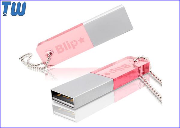 Colorful Solid Acrylic 2GB USB Thumb Drives Device Free Ball Chain