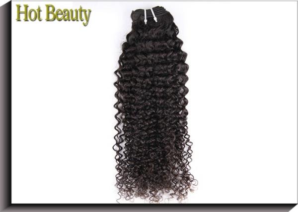 100G Cambodian Virgin Hair / Virgin Malaysian Hair Bundles Kinky Curl For Black Women