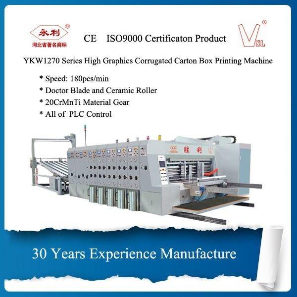 High Speed Corrugated Box Printing Machine 7500*4500*2600mm Dimension