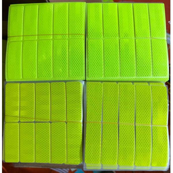 Custom Single Sided PET Anti-Collision Safety Warning Films Waterproof Electric Pressure Sensitive Acrylic Adhesive