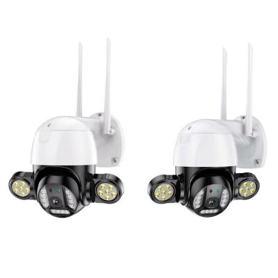 Floodlight 4k PTZ IP Camera Outdoor WiFi With Tuya Smart Life App