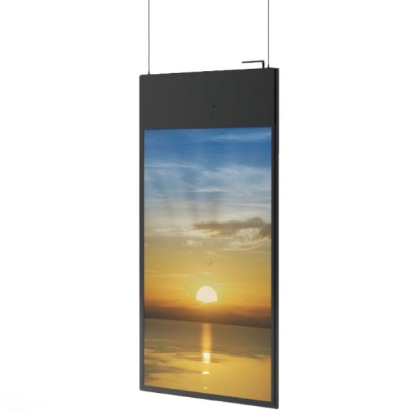 43‑Inch Dual‑System Suspended Digital Signage Display, Commercial Suspended LCD Advertising Screen & Monitor
