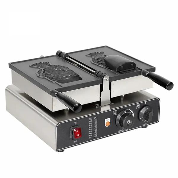 1400W Taiyaki Waffle Maker Electric Fish Shape Ice Cream Cone Making Machine