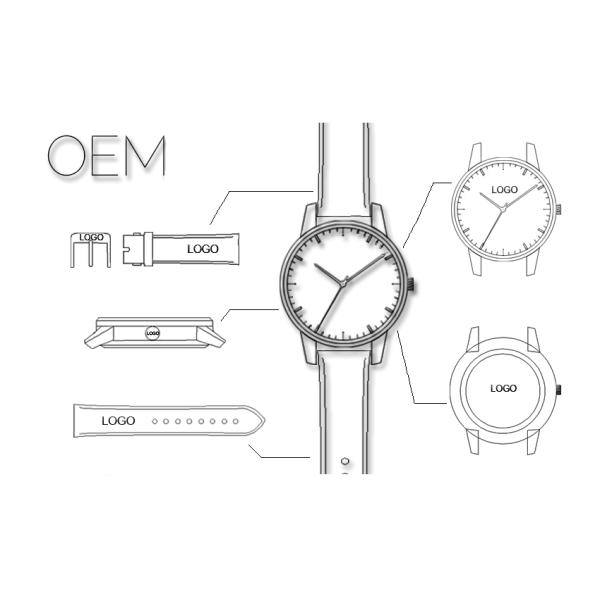 Men'S Fashion Luxury Stainless Steel Quartz Military Sport Leather Band Dial Wrist Watch