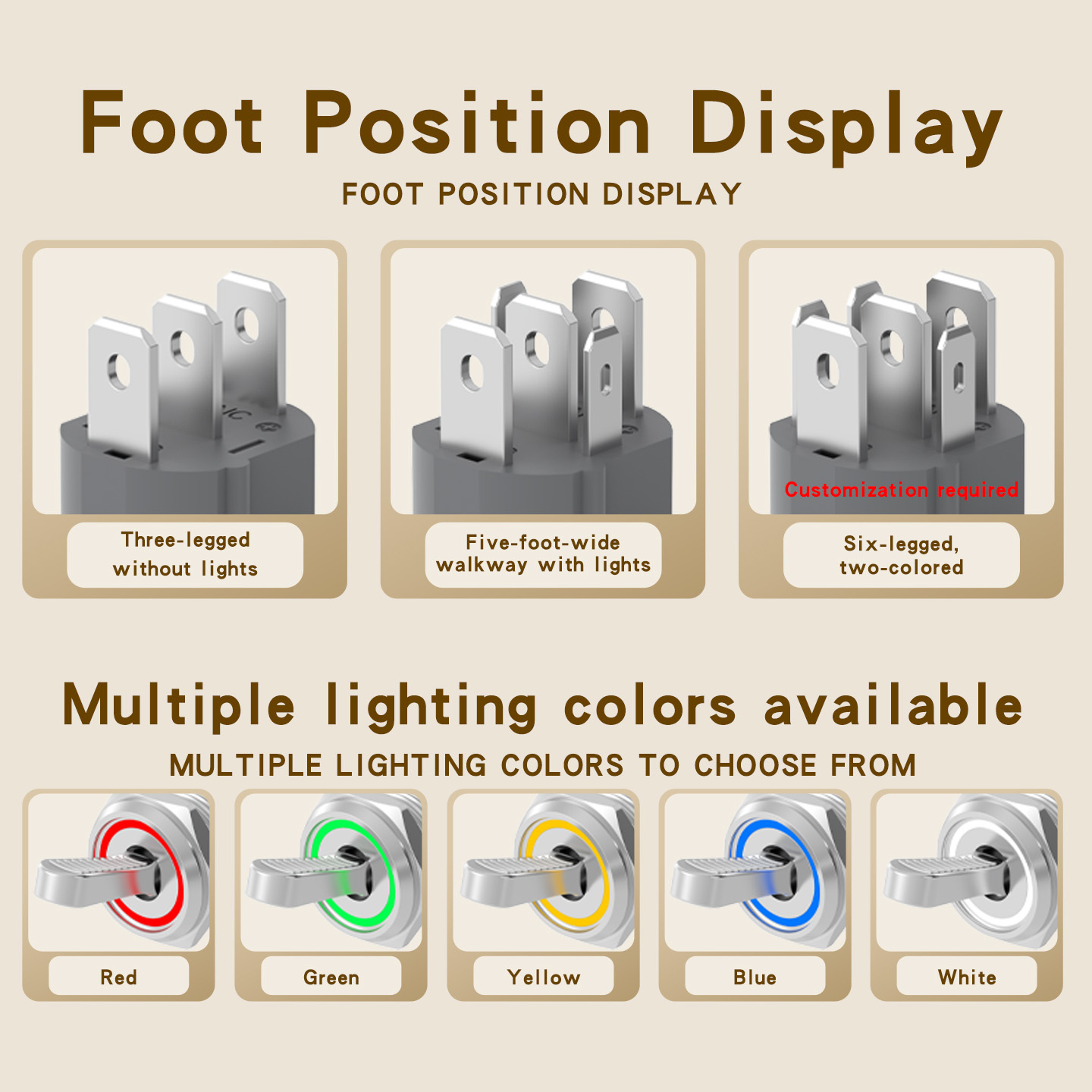 10A high-current rocker toggle switch with 2-speed and 3-speed self-locking, with light, metal, black with dual-color knob