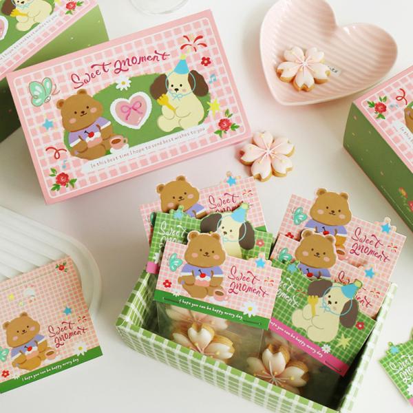 Caja de postres de primavera impresa a medida con cajón extraíble