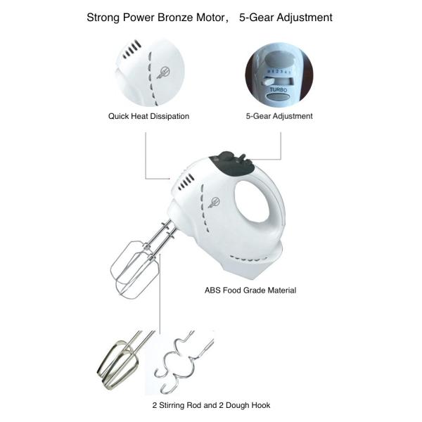 150W To 300W Stand Mixers Small Electric Egg Beater
