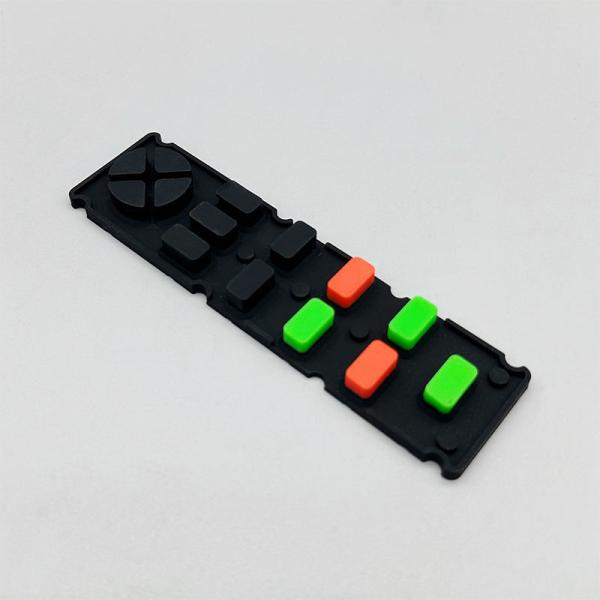 Customized Silicone Rubber Electronic Remote Control Rubber Keyboard With Durable Spray Feel And Oil