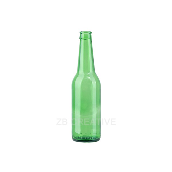 Emerald Green Lager Beer Glass Bottle 330ml Crown Cap Soft Drink 270g CY-313