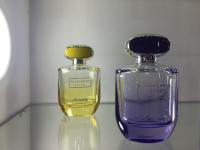 O pulverizador de perfume de vidro oval do tampão 110ml engarrafa a cor de envernizamento feita sob encomenda