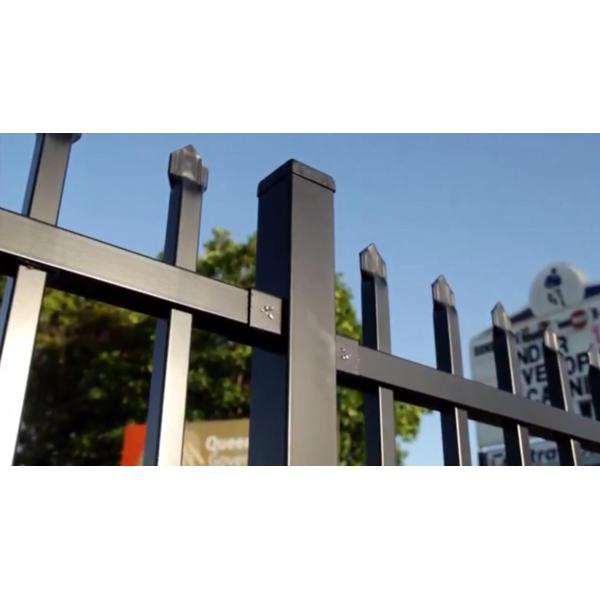 Steel Tubular Fence ,Steel Garrison Fence ,Stain Black