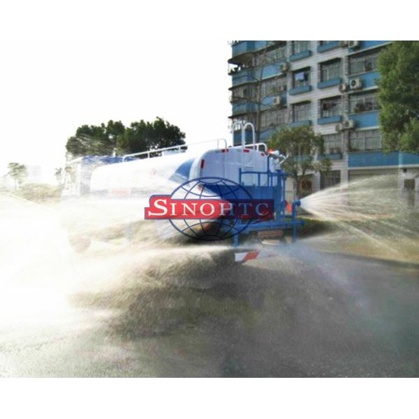 3 - 5 Ton Water Tanker Truck Hydraulic Steering Two Axle ZZ5073 Chassis