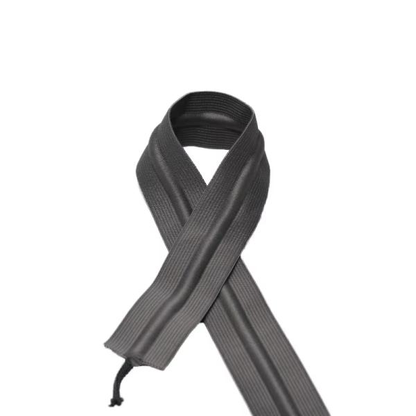 Drawcord Elastic Waistband Accessories 4cm Black White Drawstring Knitted Elastic Drawcord Elastic Webbing Running Shorts