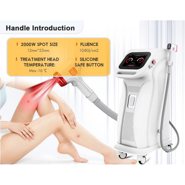 Beauty Salon Use High Powerful Depilator 4 Wavelength 2000W Diode Laser 808Nm Laser Hair Removal Machine