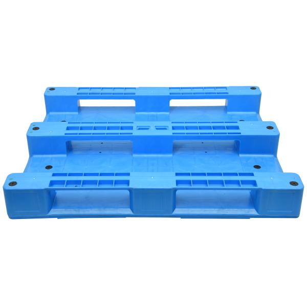 Hygienic Flat 4 Way HDPE Plastic Pallet with Steel Reinforcement Dynamic Load 1.5T