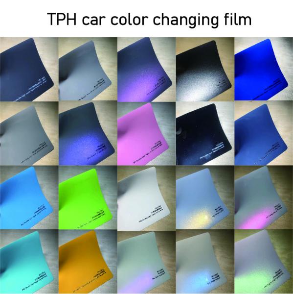 Customizable Color Wrap Film Crystal Miami Blue PET Vinyl Wrap Recyclable Anti UV