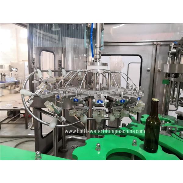 Rinser Filler Cacpper 1000bph Glass Milk Bottle Soda Filling Machine