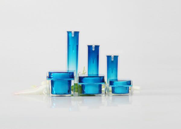 Facial jar 30G 50G Acrylic Cream Square Jar With Black Cap Wholesale  cosmetic acrylic jar  Packaging