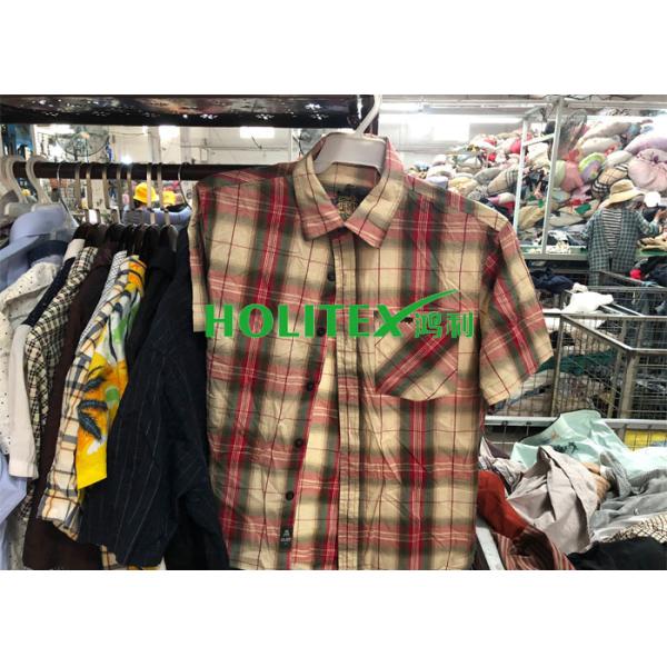 Mens Second Hand Shirts Short Sleeves , British Style Used Mens Shirts