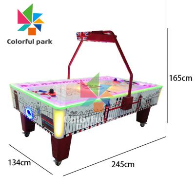 200W Coin Operated Air Hockey Table With Led Lights For 2 Players