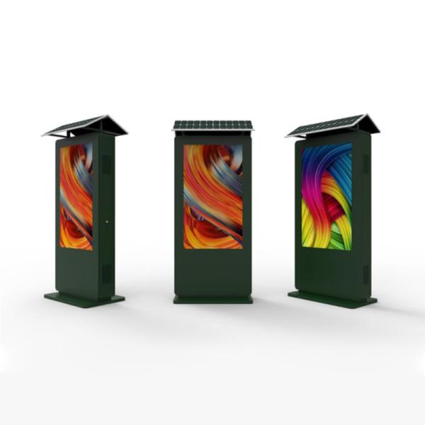 Urhealth 70 inch outdoor waterproof TV display stand for solar outdoor digital signage