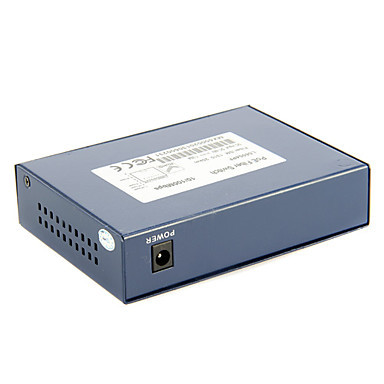 4 Ports PoE Fiber Switch,10/100Mbps,IEEE802.3af,100m(Plug and Play, Metal Case)