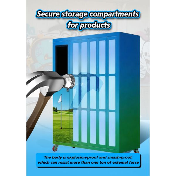 Golf Club Rental Locker Vending Machine With Card Reader Suitable for Golf Courses, Resorts