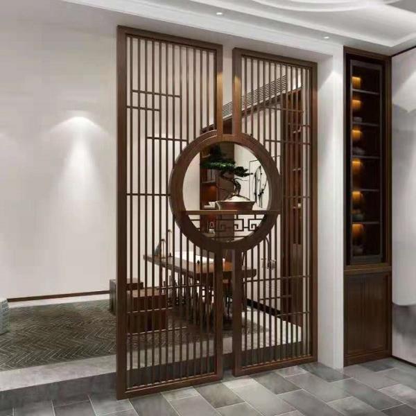 Antique Chinese Style Stainless steel Metal Screen Decorative Room Partition