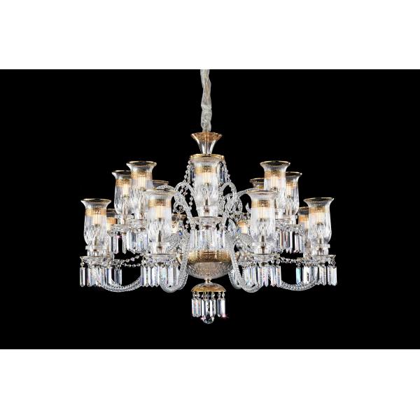 Настраиваемые стеклянные коммерческие люстры высокая яркость