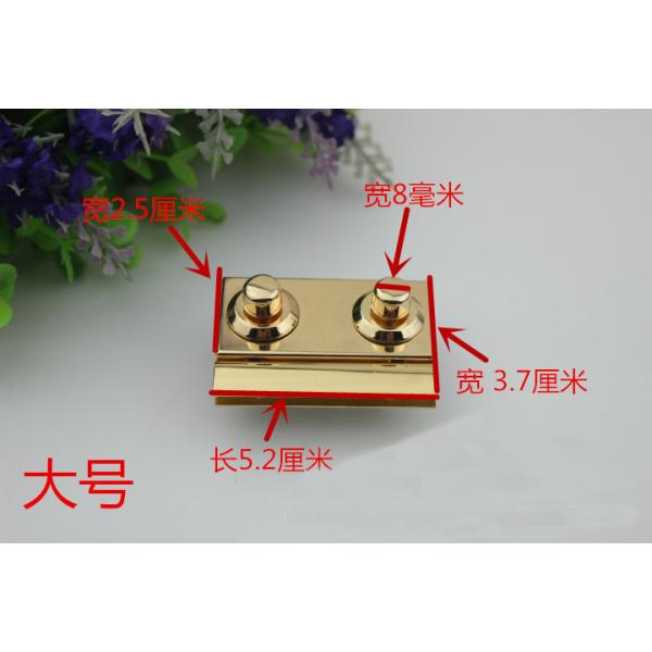 New designs metal zinc alloy pu leather purse turn lock with nickel free