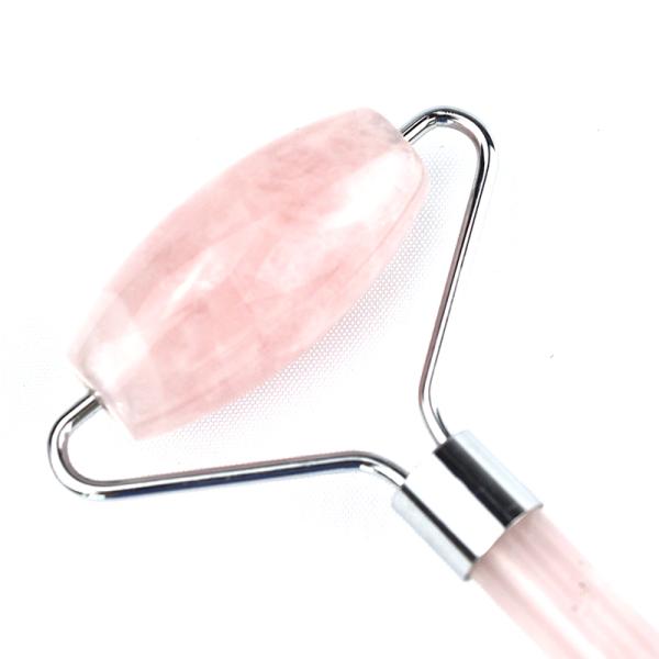 2024 Natural Rose Quartz Facial Roller Guasha Crystal Massager for Face and Eye Massage Beauty Products