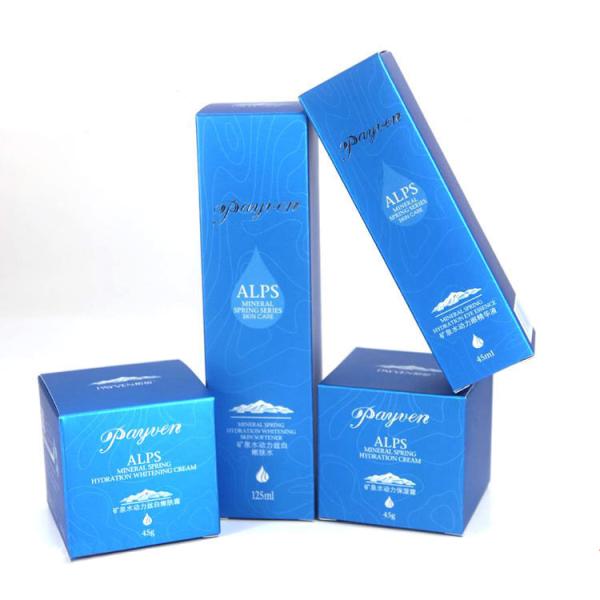 Bespoke Luxury Cosmetic Paper Box Color Packing With Silver Stamping Logo