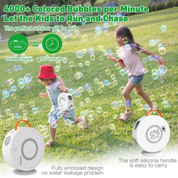 Other Educational Toys Fully Automatic 360 Degree Rotation Outdoor Circular Bubble Machine