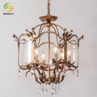 Bougie en verre Crystal Light d'étude de chambre à coucher de salon de lustre de salle à manger de cru