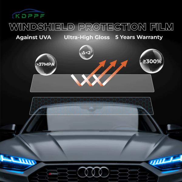Self Healing Windshield Film Anti Stain High Hydrophobic TPU Car Film Anti-gravel Clear Paint Protection Film