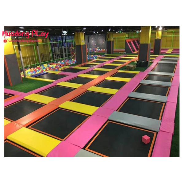 Astm Trampoline Park Equipment Indoor Customized Pvc Material High Safety