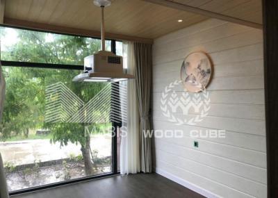 Flat Roof Type Modern Prefab Homes Good Fast Installation Good Earthquake Resistance