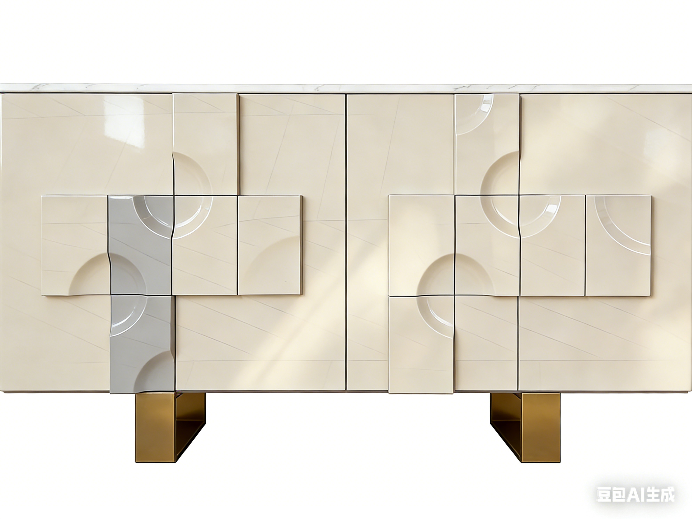 High Quality Modern and Simple Wood Sideboard Buffet Cabinet for Dining Room Storage