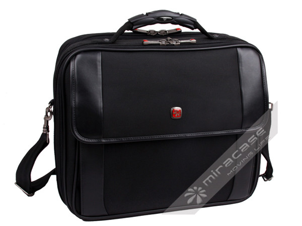 Black Miracase Nylon & PVC Complicated Business 15.6” Carry Bag for Laptop