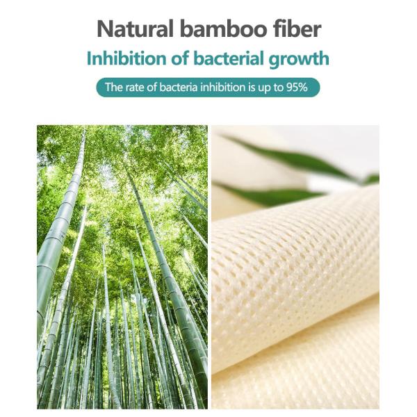 Выбитая домочадцем волокна бамбука ткани Spunlace ткань вещество-поглотителя Nonwoven супер