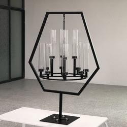 Five Candle Candlestick Candelabra Metal Floor Standing 120cm