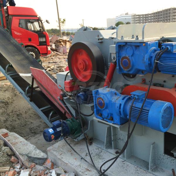Large Wood Board MDF Wood Waste Crusher with 1470 * 1550 * 970 mm Dimension and 160 * 400 mm Material Size