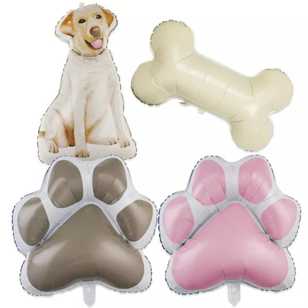 Do balão grande novo da pata do cão de Wholesal balão bonito do osso de cão do balão da folha de alumínio dos desenhos animados do cão para a festa de anos do animal de estimação