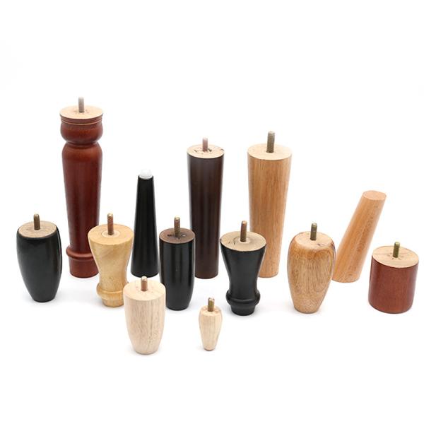 Solid Wood Furniture Feet for Table Sofa Couch Chair Unfinished Carved Hardwood Legs