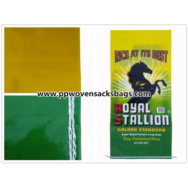 50kg прокатало мешки риса PP мешков/качества еды полипропилена упаковывая