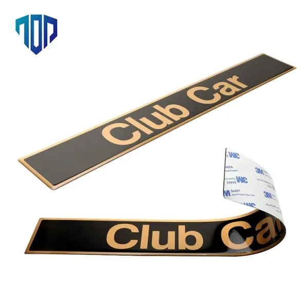 Club Car Precedent 102502601 Black & Gold Name Plate