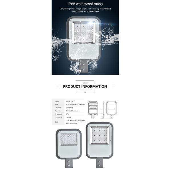 Water Resistant IP65 Led Street Lights , 200w 250w Led Street Light Fast Delivery