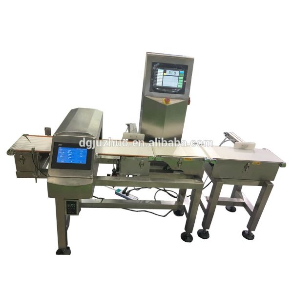 Combo Metal Detector Check Weigher Integrated Inspection System Equipment JZ-W1200g