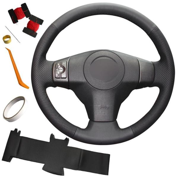 Artificial Leather Custom Hand Stitching Steering Wheel Cover for Toyota Yaris Vios RAV4 2006 2007 2010 2011 2012 2013 Scion XB