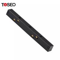 4 fios Recessed a espiga que a luz magnética da trilha do projetor da espiga do sistema de iluminação da trilha conecta a fase do adaptador 3